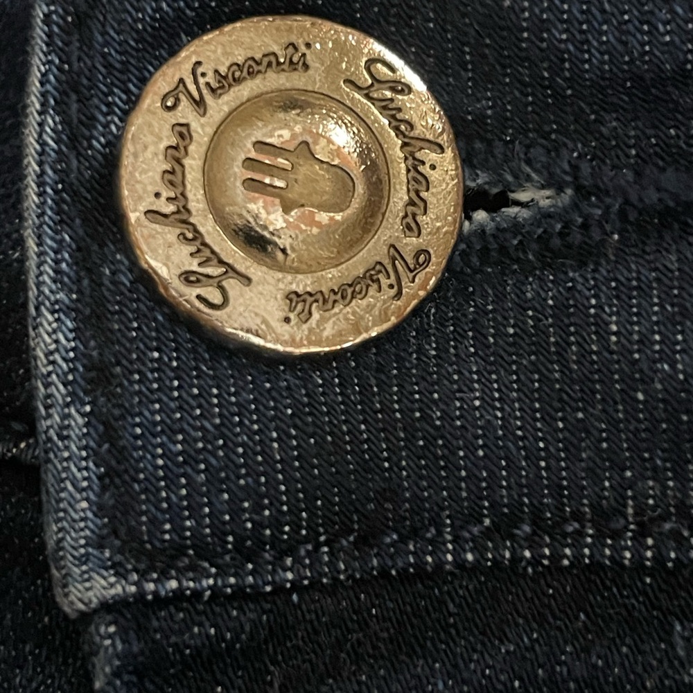 Men's Relaxed Fit Dark Blue Jeans - Picture 4 of 7